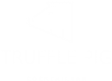 Truffle Pig Logo transparent-white